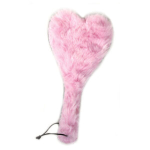 Spank Her Plush Heart Paddle (Leather)