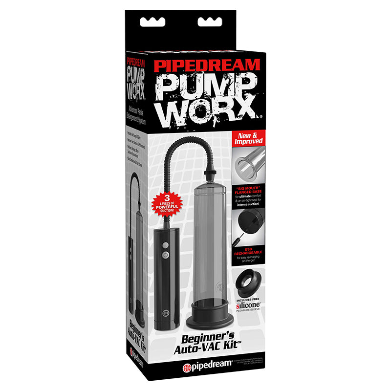 Pump Worx Rechargeable Beginner''s Auto-VAC Kit Black