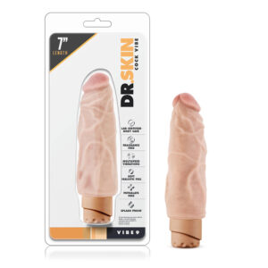 Dr. Skin Cock Vibe 9 Realistic 7.5 in. Vibrating Dildo Beige