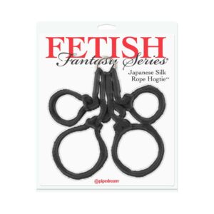 Fetish Fantasy Series Japanese Silk Rope Hogtie Black