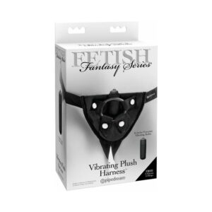 Fetish Fantasy Series Adjustable Vibrating Plush Harness Black