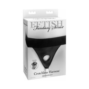 Fetish Fantasy Series Velcro Crotchless Harness Black