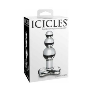 Icicles No. 47 Beaded 4 in. Glass Anal Plug Clear