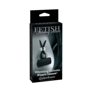 Fetish Fantasy Series Limited Edition Vibrating Silicone Nipple Lassos Black