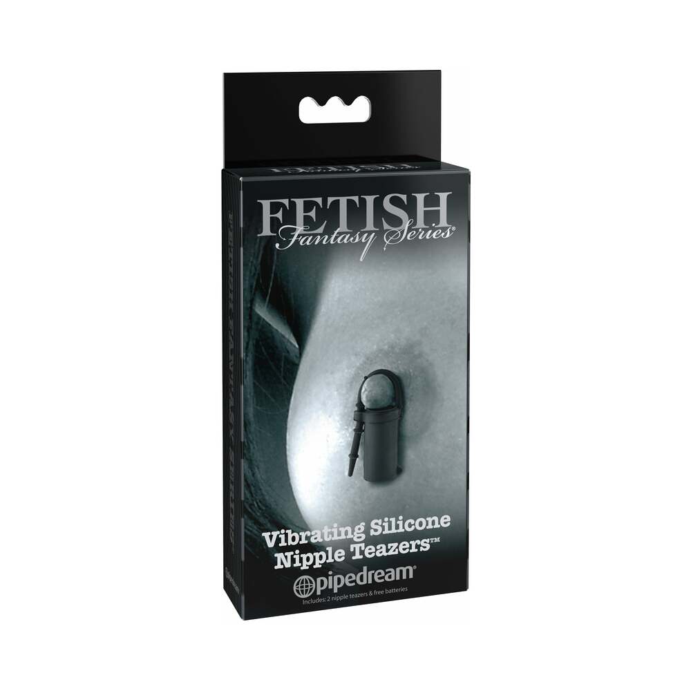 Fetish Fantasy Series Limited Edition Vibrating Silicone Nipple Teazers Black