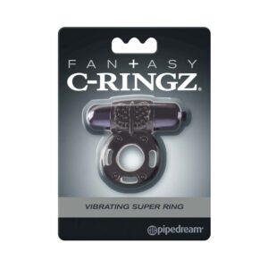 Fantasy C-Ringz Vibrating Super Ring With Bullet Black