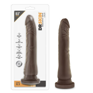 Dr. Skin Basic 8.5 Realistic 8.5 in. Dildo Brown