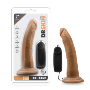 Dr. Skin Dr. Dave Realistic 7 in. Vibrating Dildo Tan
