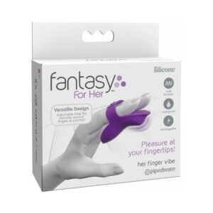 Fantasy For Her Rechargeable Adjustable Silicone Her Finger Vibe Purple