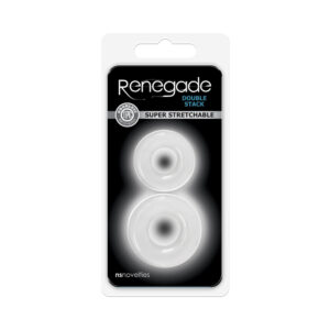 Renegade Double Stack Cock Rings 2-Pack Clear