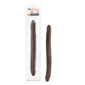 Dr. Skin 16 in. Double Dildo Brown