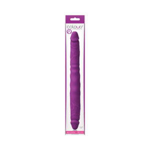 Colours Double Pleasure 12 in. Dual Ended Dildo Purple