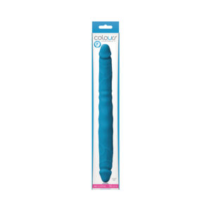 Colours Double Pleasure 12 in. Dual Ended Dildo Blue