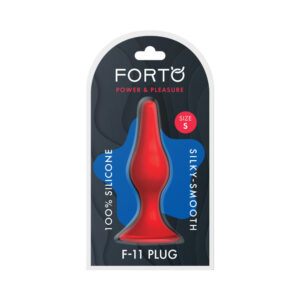 Forto F-11 Lungo Silicone Anal Plug Small Red