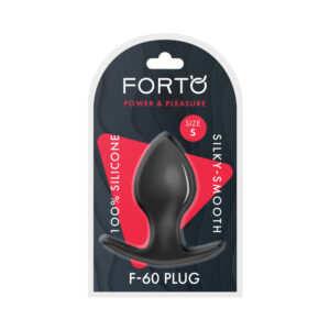 Forto F-60 Spade Silicone Anal Plug Small Black