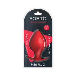 Forto F-60 Spade Silicone Anal Plug Large Red