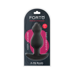 Forto F-78 Pointee Silicone Anal Plug Large Black