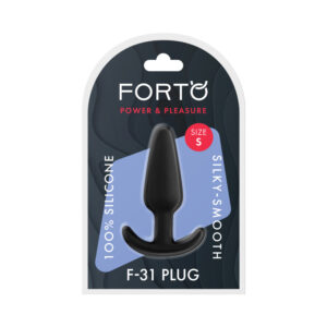 Forto F-31 Silicone Anal Plug Small Black