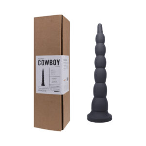 Tantus Cowboy Beaded Dildo Onyx (Box)