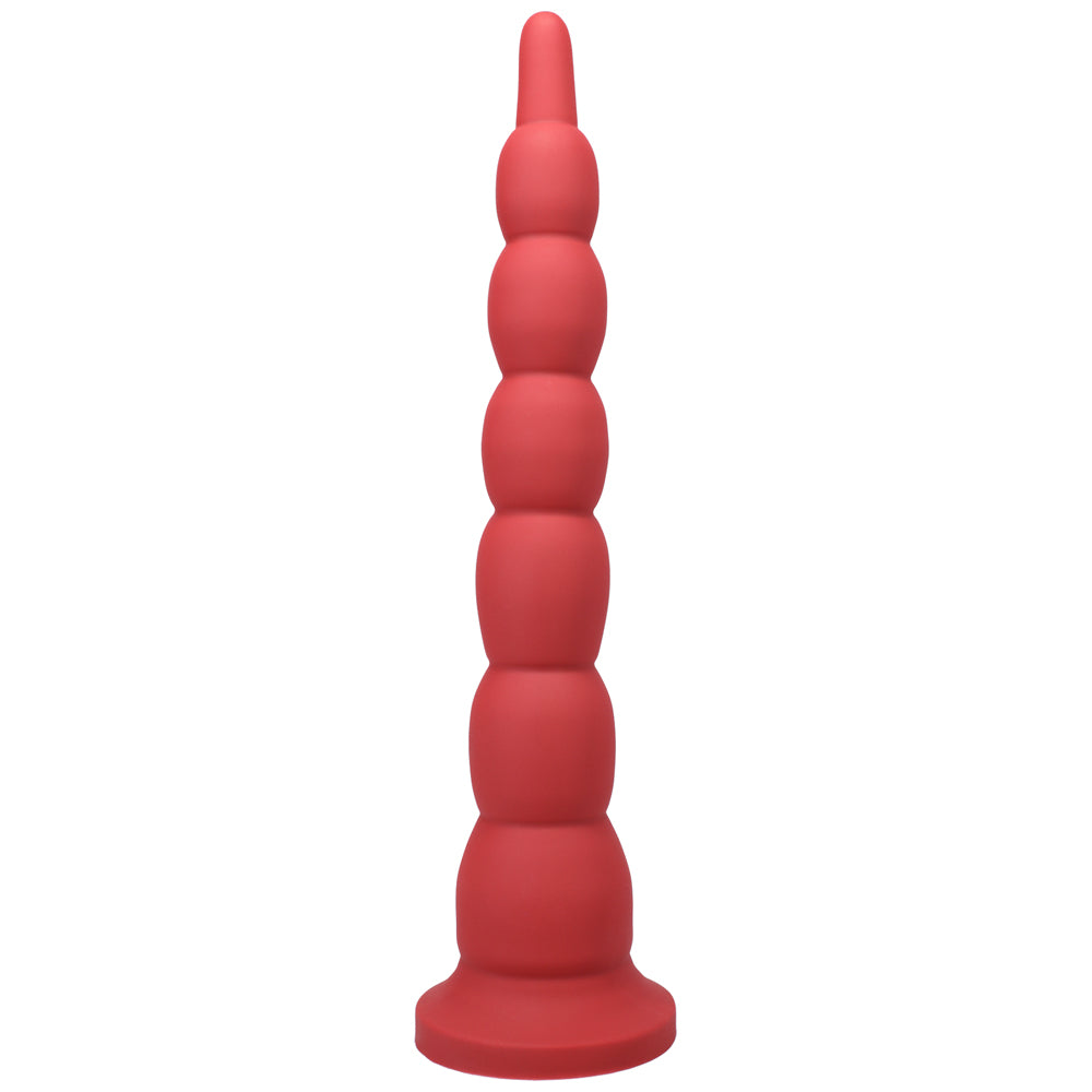 Tantus Cowboy Beaded Dildo Garnet (Box)