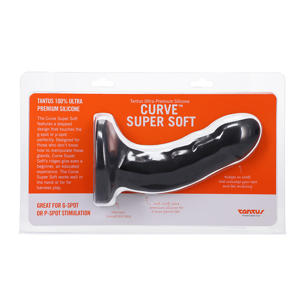 Tantus Curve Super Soft G-Spot Dildo Onyx