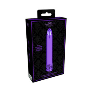 Royal Gems Shiny Rechargeable ABS Bullet Vibrator Purple