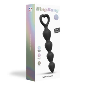 Love to Love Bing Bang Silicone Anal Beads Noir Large