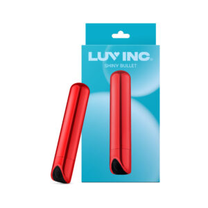 Luv Inc Sb33 Shiny Bullet Rechargeable Vibrator Red