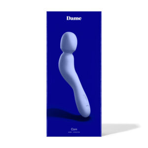 Dame Com Rechargeable Silicone Wand Vibrator Periwinkle