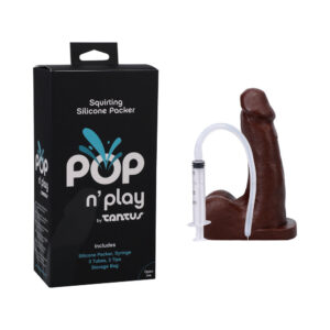 Tantus POP n'' Play Squirting Packer Espresso