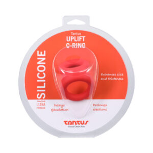 Tantus Uplift C-Ring Cock and Ball Sling Crimson