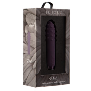 Je Joue Duet Rechargeable Silicone Multi-Surfaced Bullet Vibrator Purple