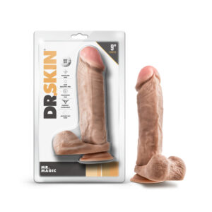 Dr. Skin Mr. Magic Realistic 9 in. Dildo with Balls Beige