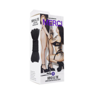 Merci Bind & Tie 6mm Hemp Bondage Rope 30 '' Black
