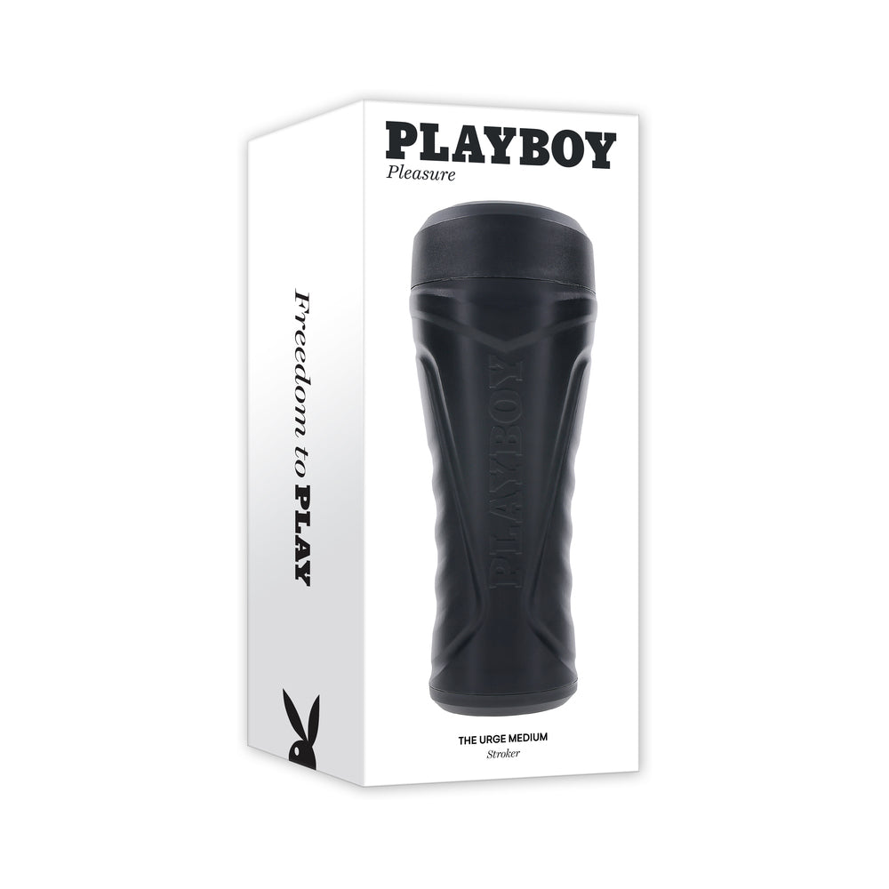 Playboy The Urge Medium Stroker Non-Vibrating TPE Black