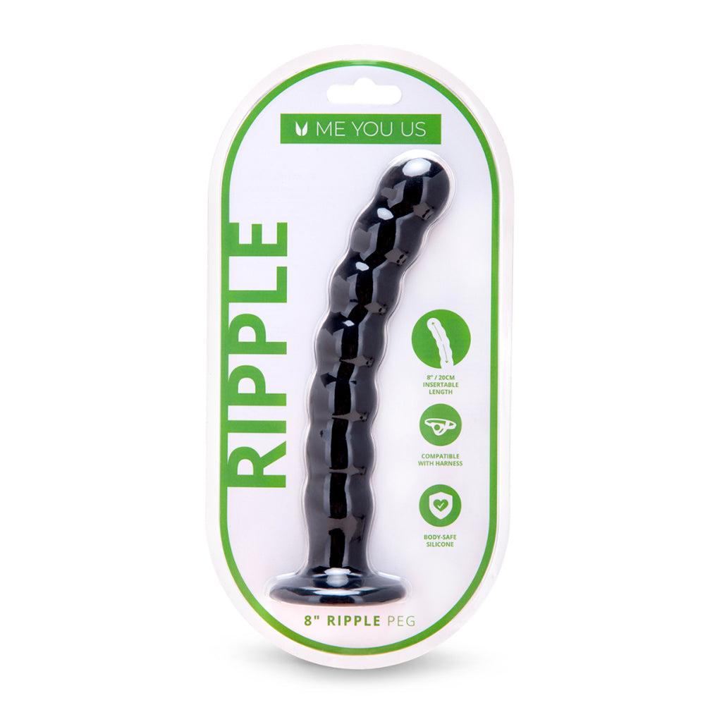 Me You Us 8 in. Ripple G-Spot Peg