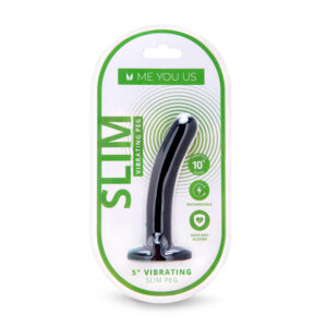 Me You Us 5 in. Vibrating Rechargeable Slim Beginners Peg