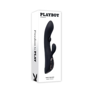 Playboy That''s The Spot Rechargeable Vibrating Dual Stimulator Vibe Silicone 2 AM