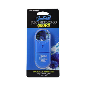 GoodHead Juicy Head Dry Mouth Spray To-Go Sour Blue Raspberry 0.3 oz.