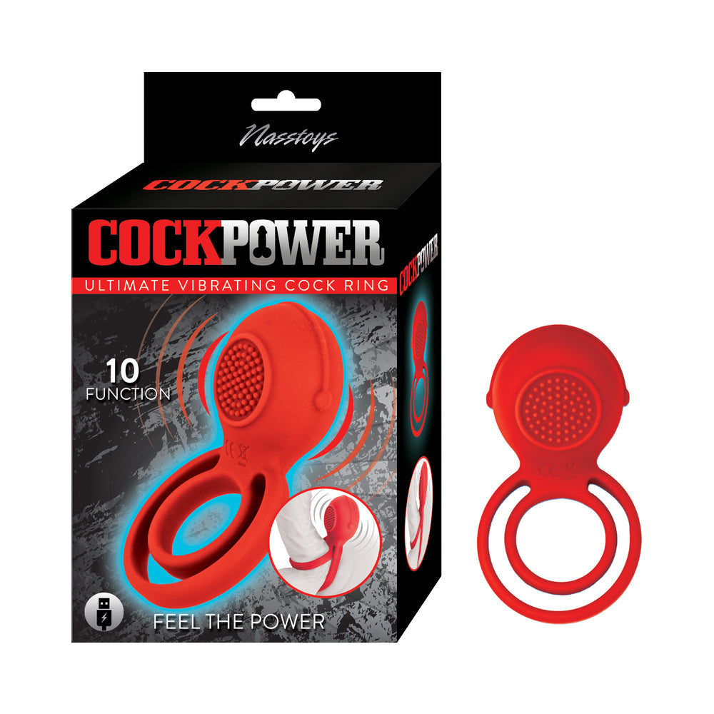 Cockpower Ultimate Vibrating Cockring Red