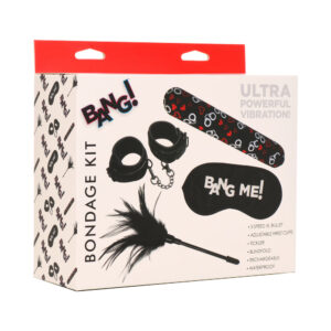 BANG! Bondage Kit XL Bullet, Cuffs, Tickler, and Blindfold