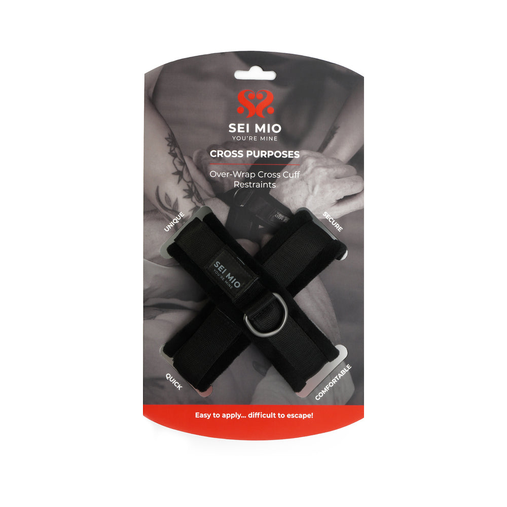 SEI MIO Cross Purposes Unique Over-Wrap Cross Cuff Restraints