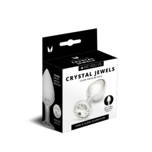 Me You Us Crystal Jewels Metal Plug Clear Medium