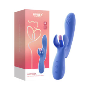 Honey Play Box Fortexa App-Controlled Kinky Finger Flapping Dual Stimulator Blue