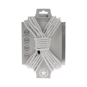 Ouch! Bondage Rope 10 m Nylon Silver