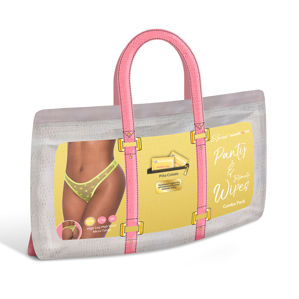 Magic Silk Sweetums High Leg High Waist Micro Tanga Pina Colada Queen Size