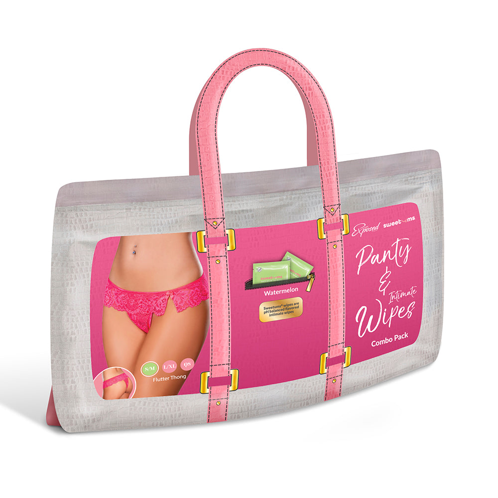 Magic Silk Sweetums Flutter Thong Watermelon Queen Size