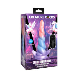 Creature Cocks Deluxe Dream Rider Vibrating Unicorn Silicone Dildo