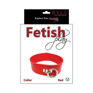 Rouge Fetish Play Vegan Collar Red