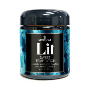 Sensuva Lit Sweet Temptation Luxury Massage Candle 4 oz.